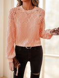 Ladies Casual Long Sleeve Round Neck