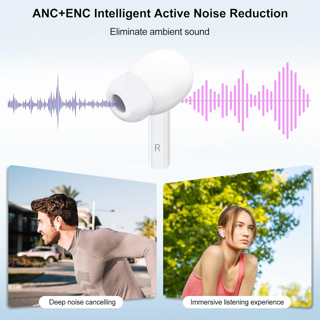 Wireless Earbuds, 5.4 Bluetooth Headphones With Touch Screen Ear Buds
