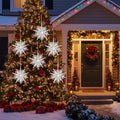 6PCS Set 6.1in Snowflake Christmas Hanging Ornaments