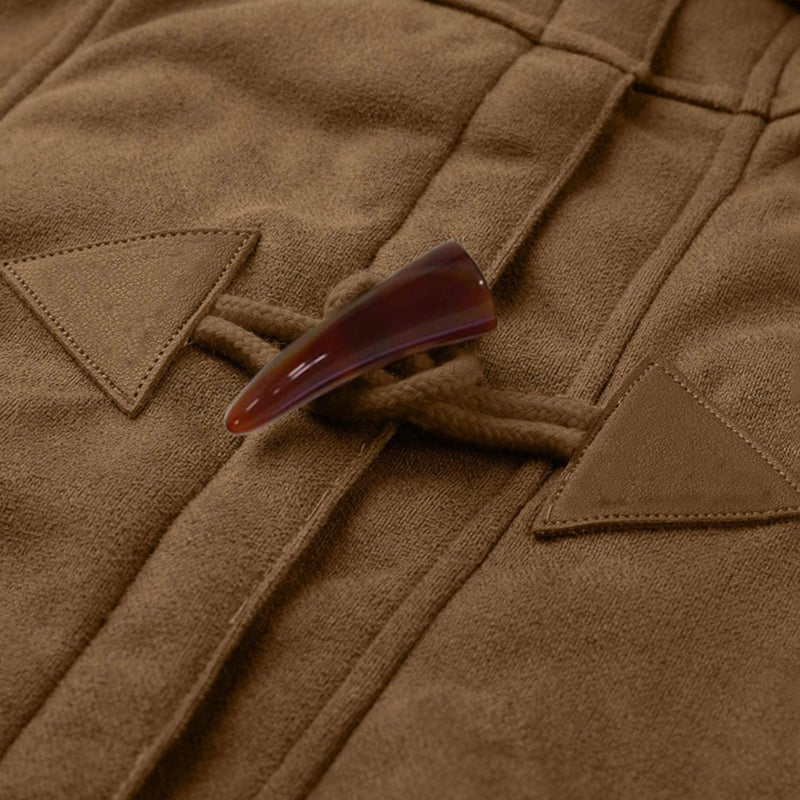 Sherpa Lined Jacket Women Duffle Toggle Coat