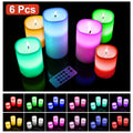 6Pc Flameless Candles Votive Candles Wireless Battery Operated