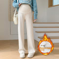 Women's Fleece-lined Thickening Wide Leg Pants Straight