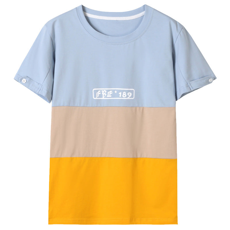 Fashion Striped Family Matching Outfits Summer Casual