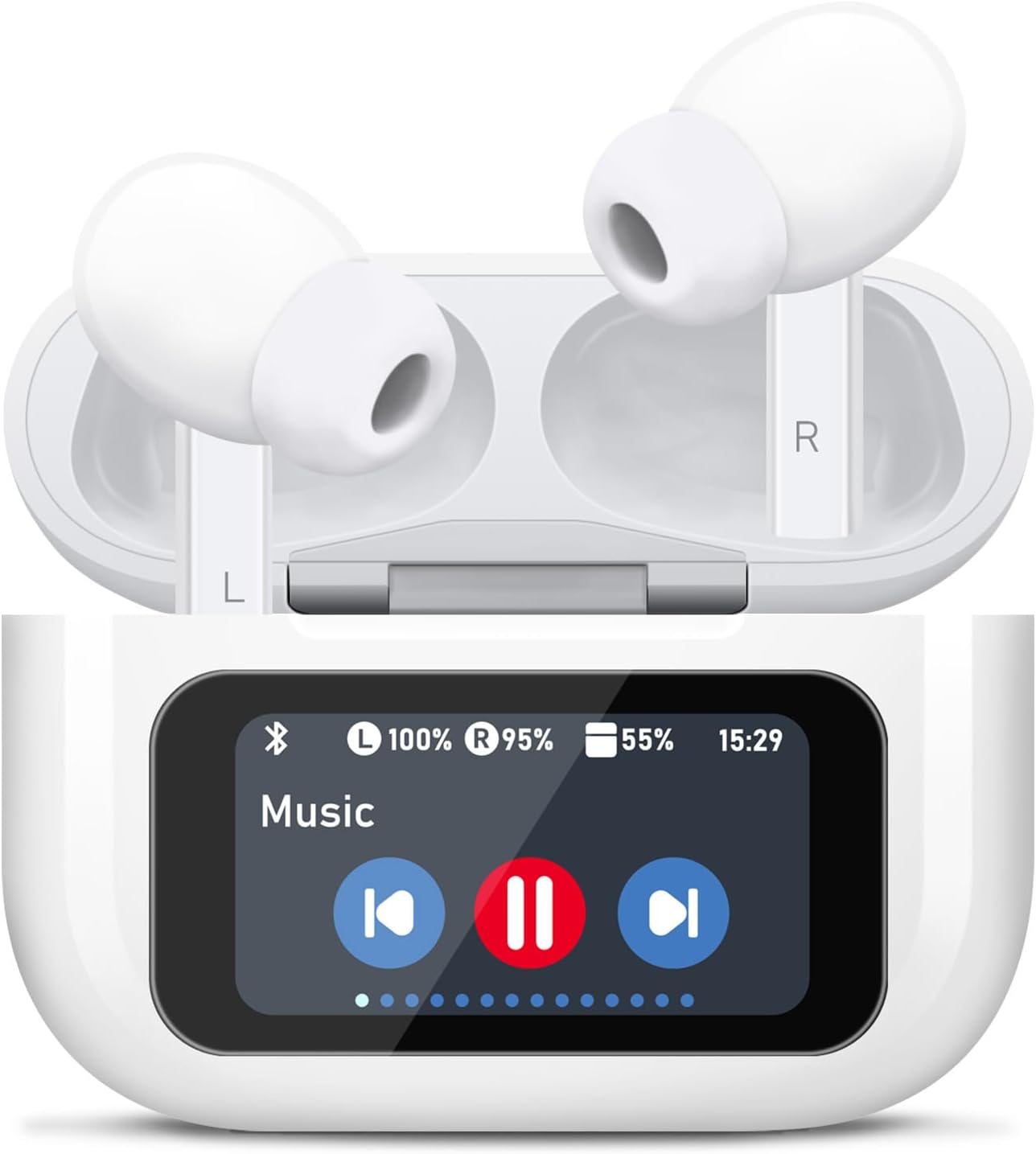Wireless Earbuds, 5.4 Bluetooth Headphones With Touch Screen Ear Buds