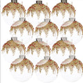Glass Decorative Hanging Ball Christmas Tree Ornaments Set Of 12